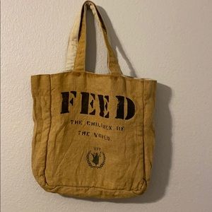 FEED burlap bag